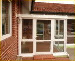 Aluminium-Wintergarten Eingang